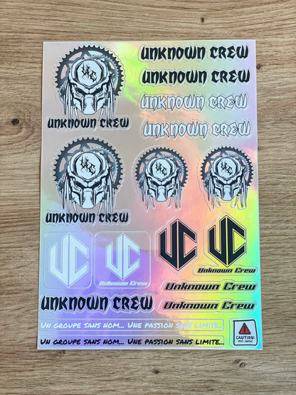 Feuille A5 stickers holographiques