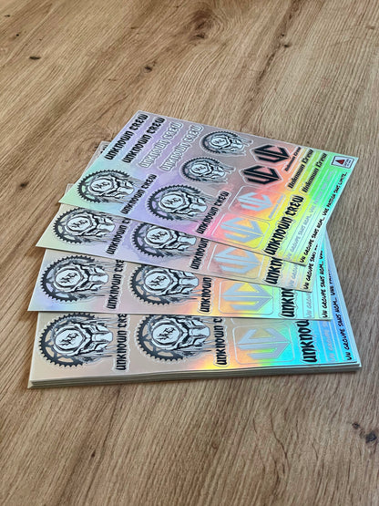 Feuille A5 stickers holographiques