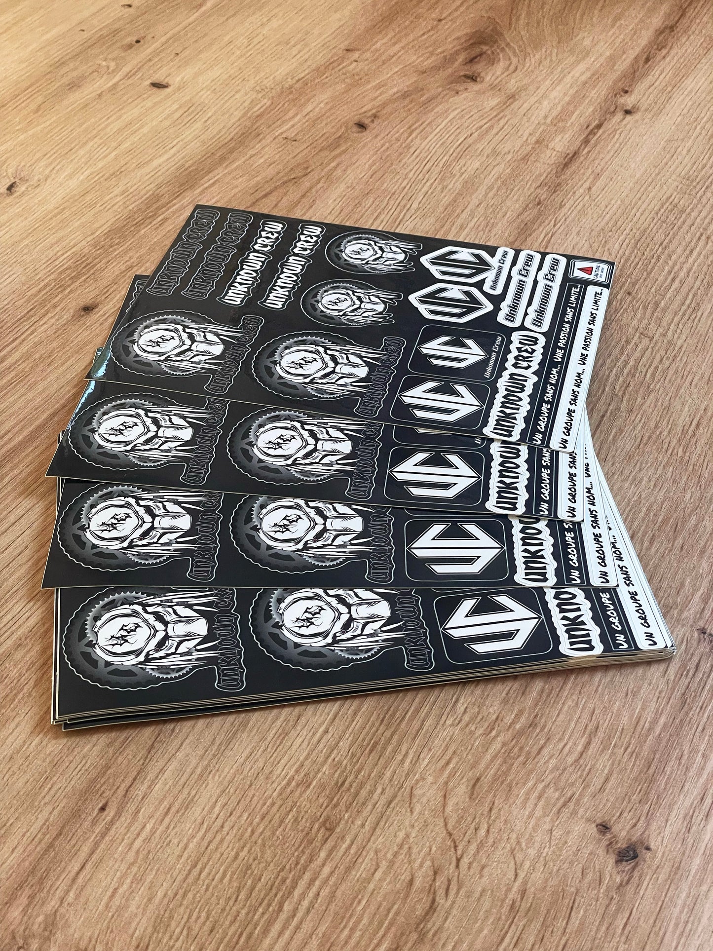 Feuille A5 stickers noirs
